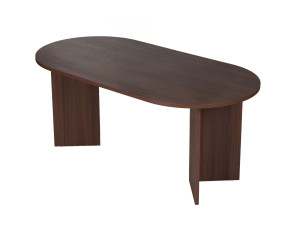 Sablin" wooden dining table - 180 x 89 x 75 cm - Walnut