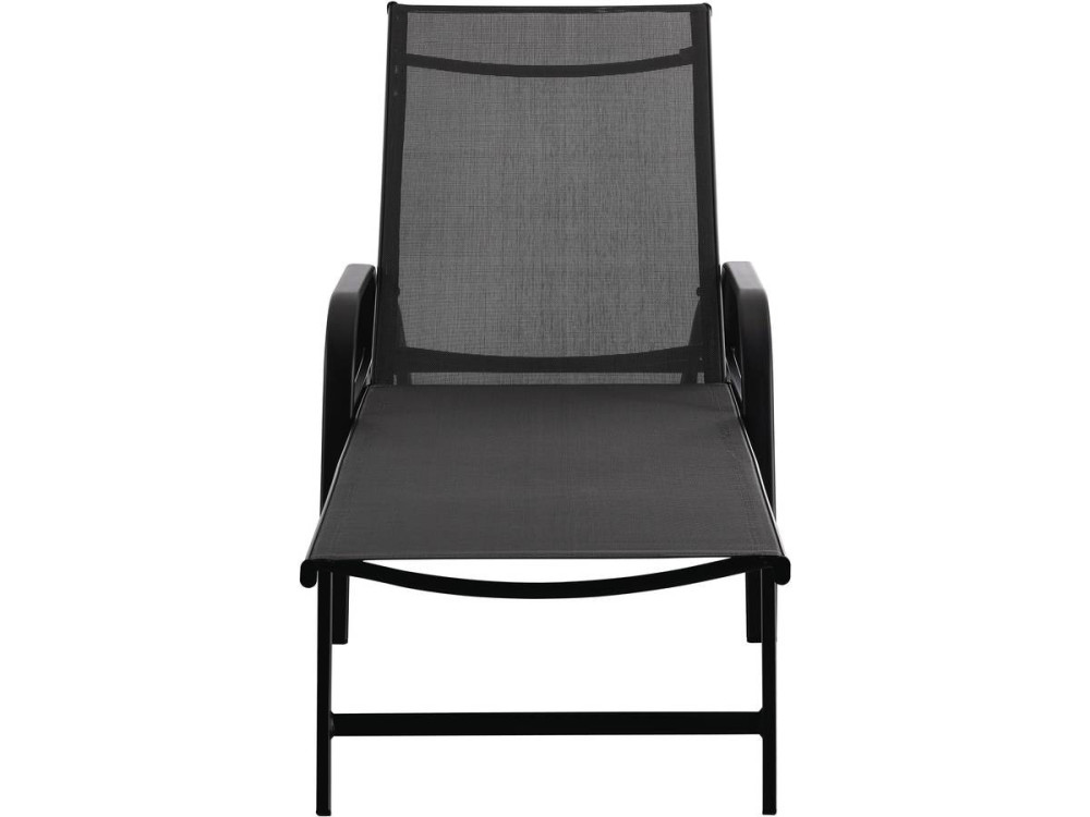 Set of 2 "Farniente" metal sun loungers - Grey