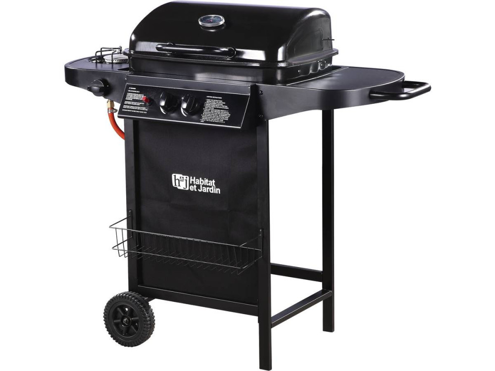 Barbecue gaz "Party 3"  - 3 burners 1 on the side - 9.38 kW - Black