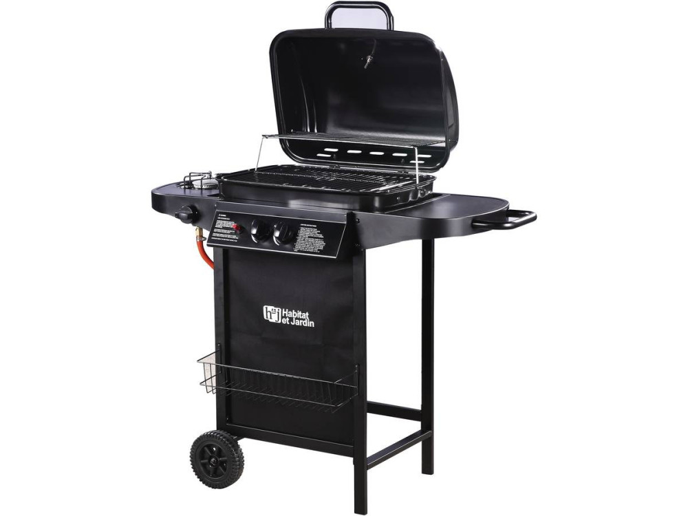 Barbecue gaz "Party 3"  - 3 burners 1 on the side - 9.38 kW - Black