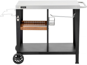 Gelia" metal barbecue sideboard - 117 x 59 x 80 cm - Black