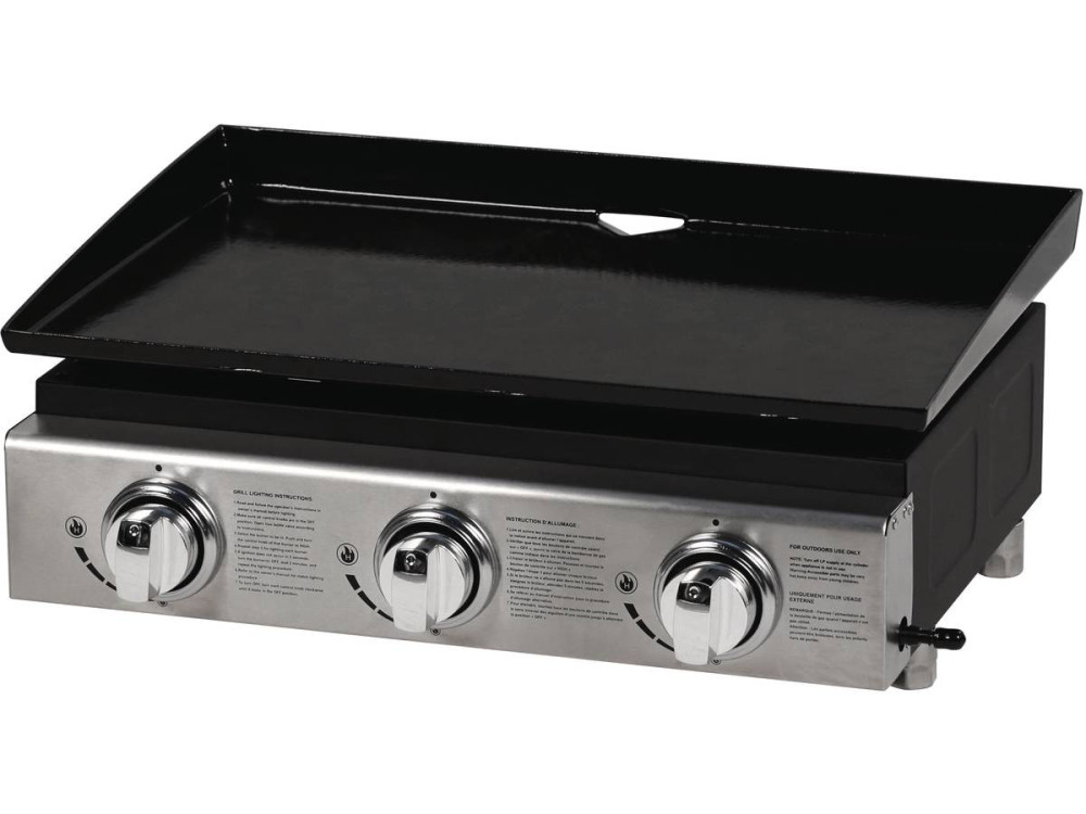 Plancha "Presto 3" - 3 burners - 7.5kW - Grey