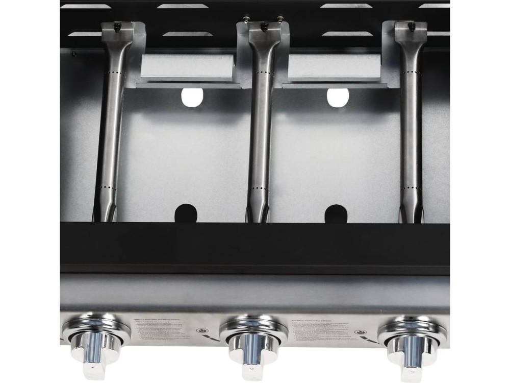 Plancha "Presto 3" - 3 burners - 7.5kW - Grey