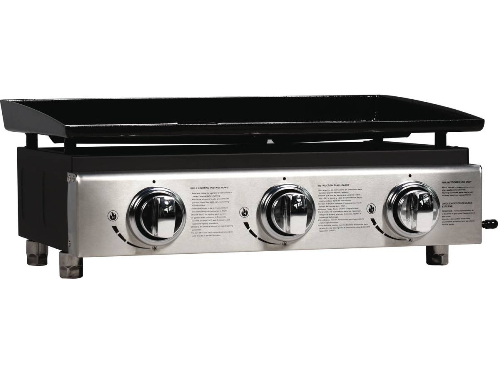Plancha "Presto 3" - 3 burners - 7.5kW - Grey