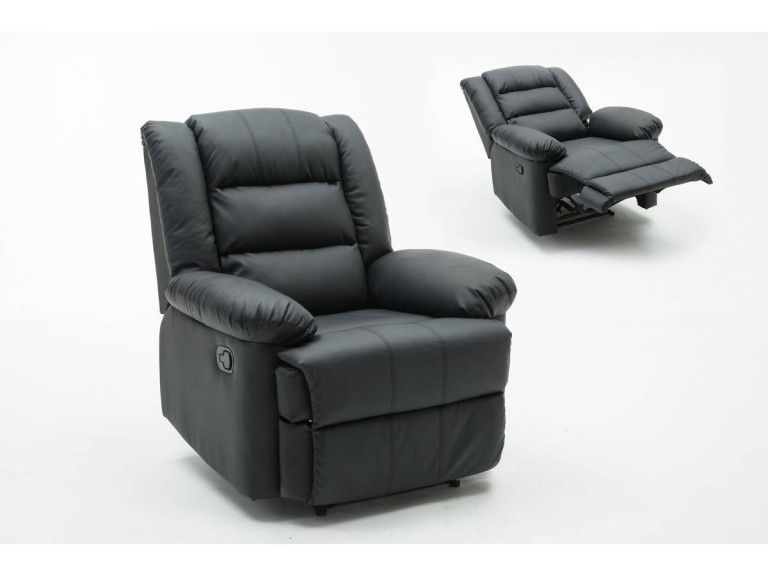"Buckingham" relax armchair - Black