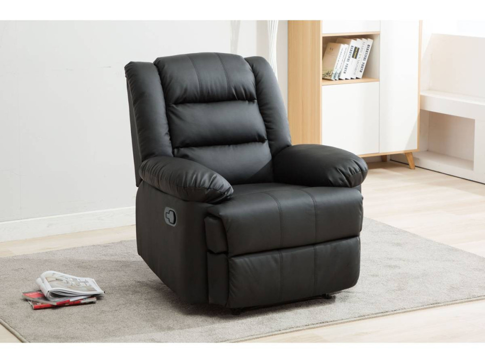 "Buckingham" relax armchair - Black