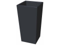 Carreo" flower pot - 38.5 x 38.5.x h.85 cm - Magenta - Anthracite