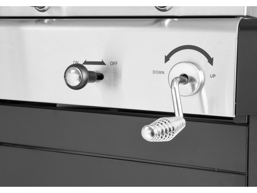 Western 2 in 1 metal gas and charcoal barbecue - Black