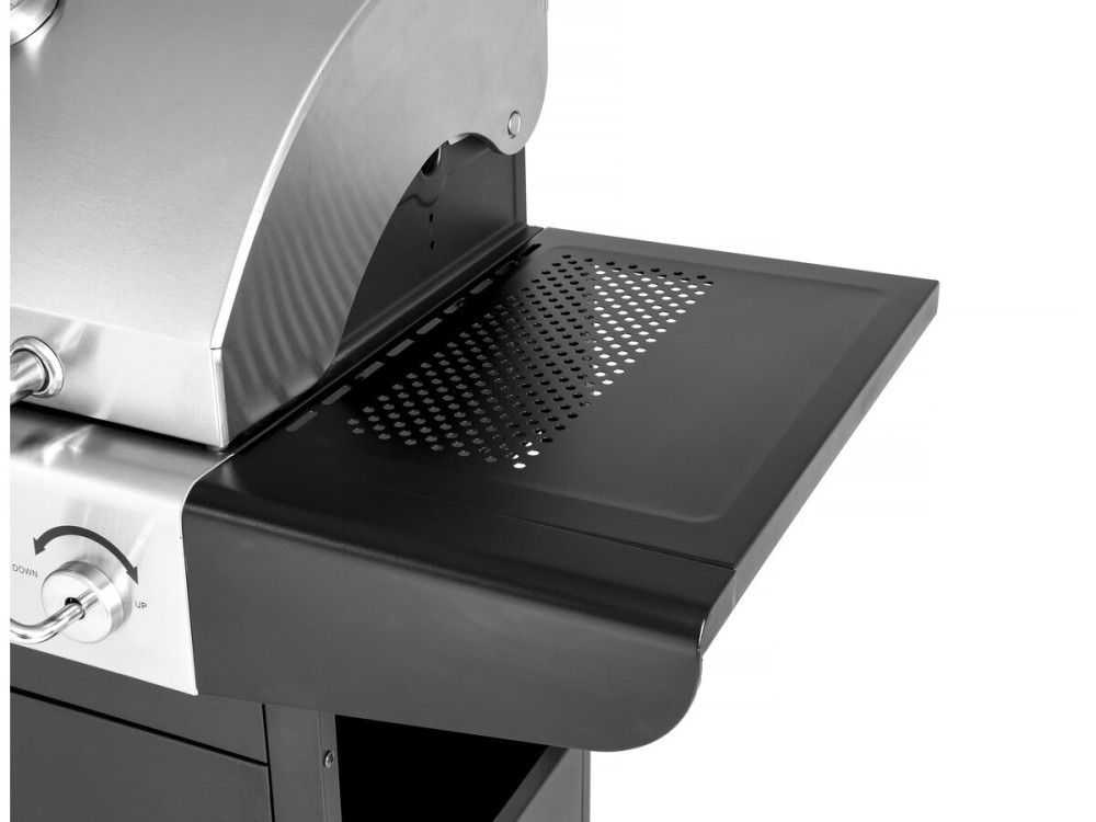 Western 2 in 1 metal gas and charcoal barbecue - Black