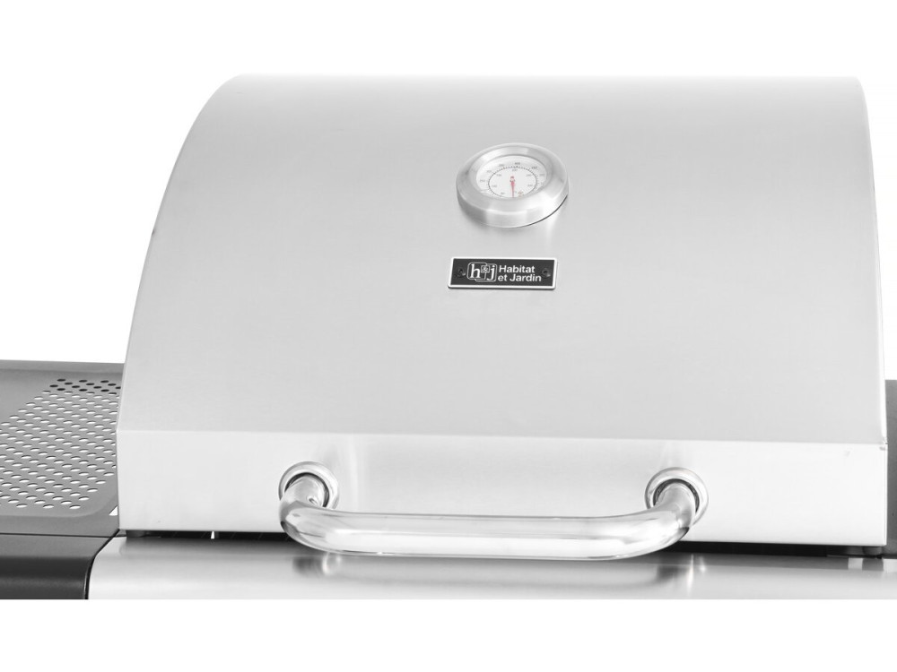 Western 2 in 1 metal gas and charcoal barbecue - Black