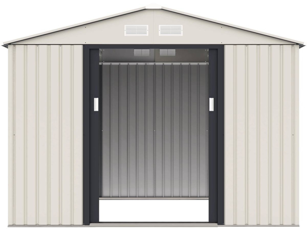 Nebraska metal garden shed - 5.29 m² - Beige