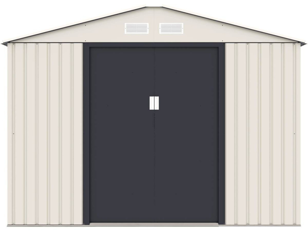 Nebraska metal garden shed - 5.29 m² - Beige