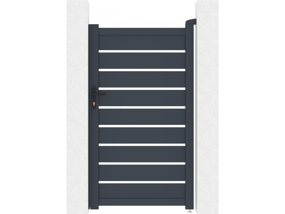 Bastien aluminum gate - 100 x 176 cm - Anthracite