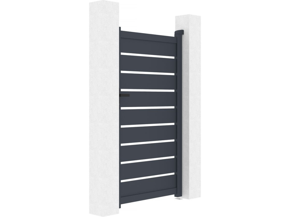 Bastien aluminum gate - 100 x 176 cm - Anthracite