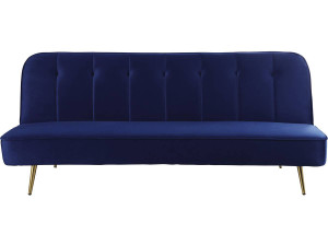 James Velvet Clic Clac Sofa - 180 x 83 x 75 cm - 3 seater - Dark blue