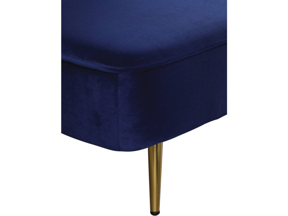 James Velvet Clic Clac Sofa - 180 x 83 x 75 cm - 3 seater - Dark blue