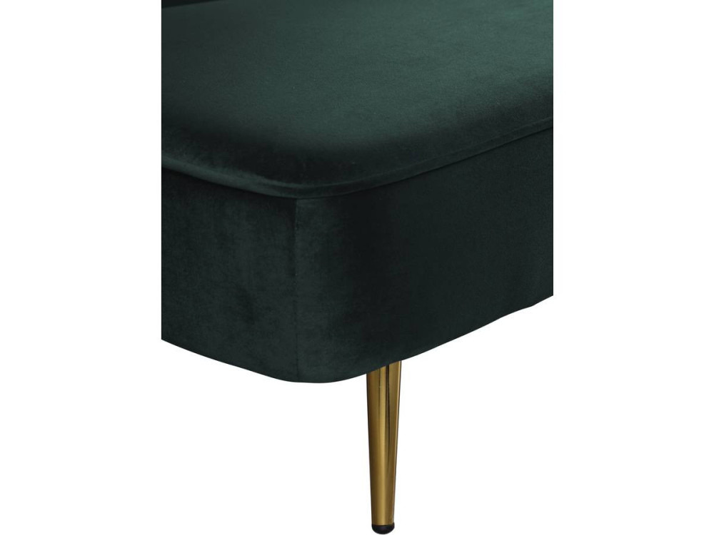 “James” velvet Clic Clac sofa - 180 x 83 x 75 cm - 3 seats - Dark green.