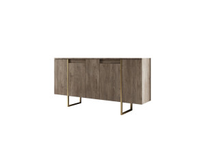 Luxe" wooden sideboard - 160 x 35 x 80 cm - Brown