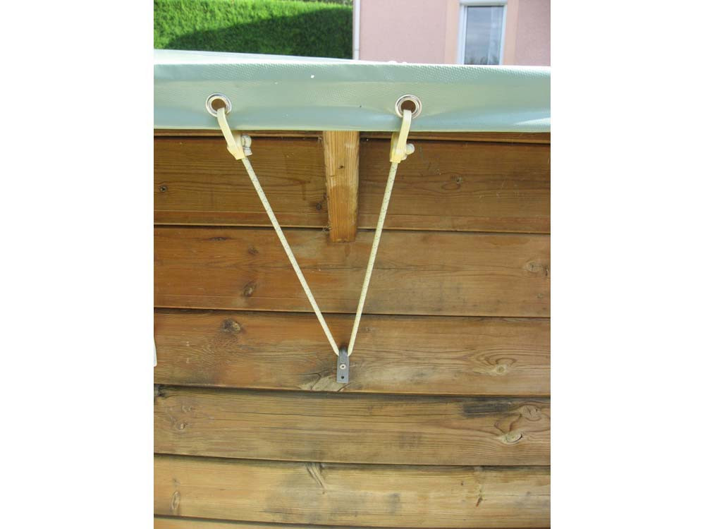 Coverwood" bar cover for Palma pool - above ground - blue