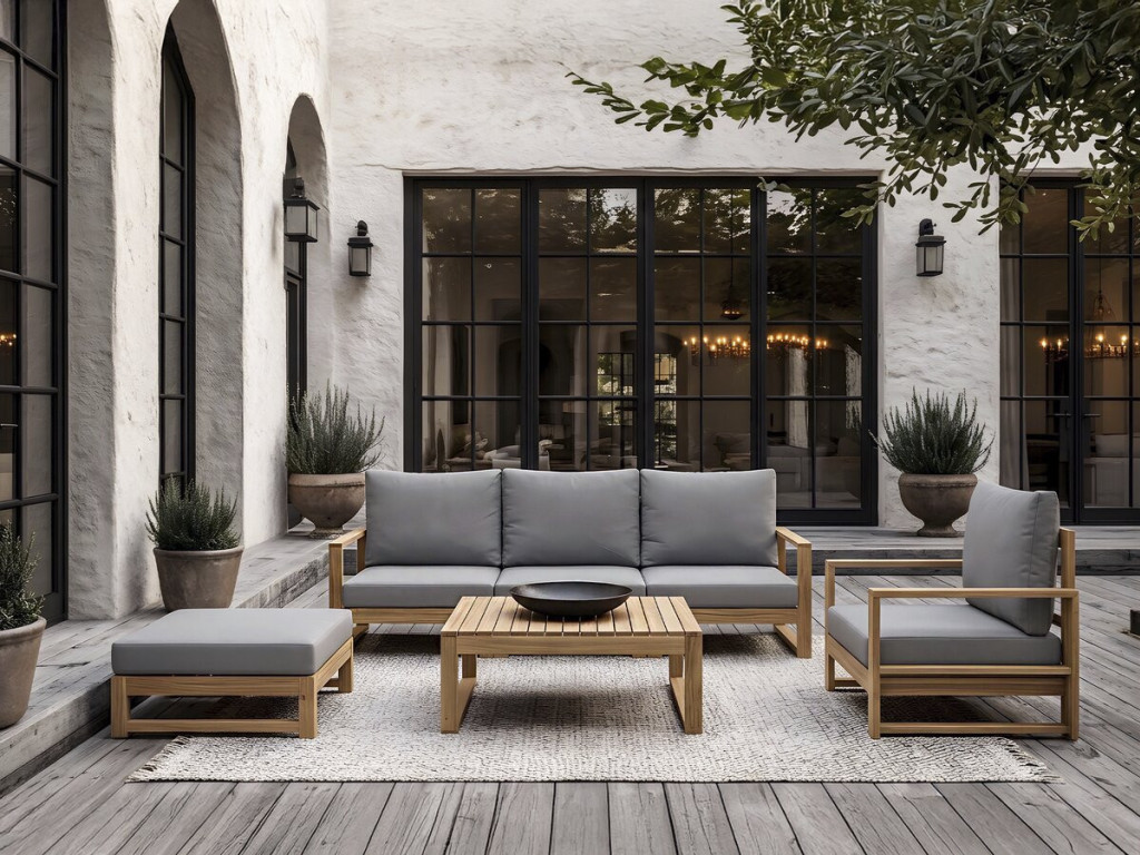 How should you store outdoor dining furniture over the winter?