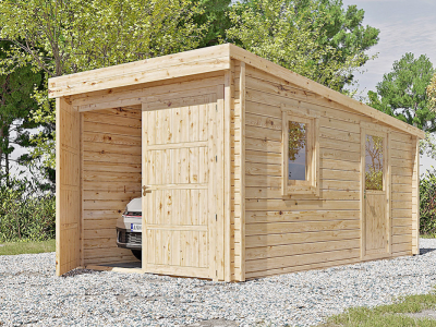 Wooden garage – Features